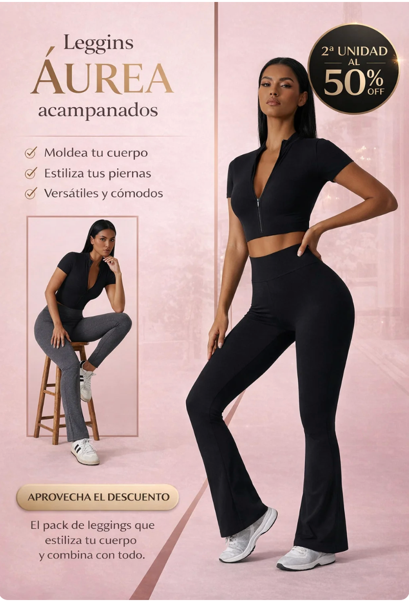 LEGGINS ÁUREA ACAMPANADOS™