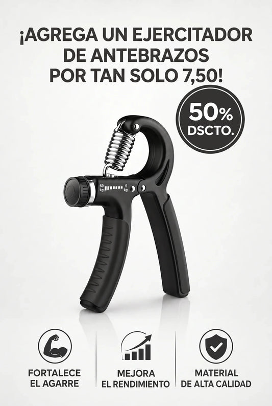 PROMO 50% OFF Ejercitador Antebrazo, Agarre Regulable