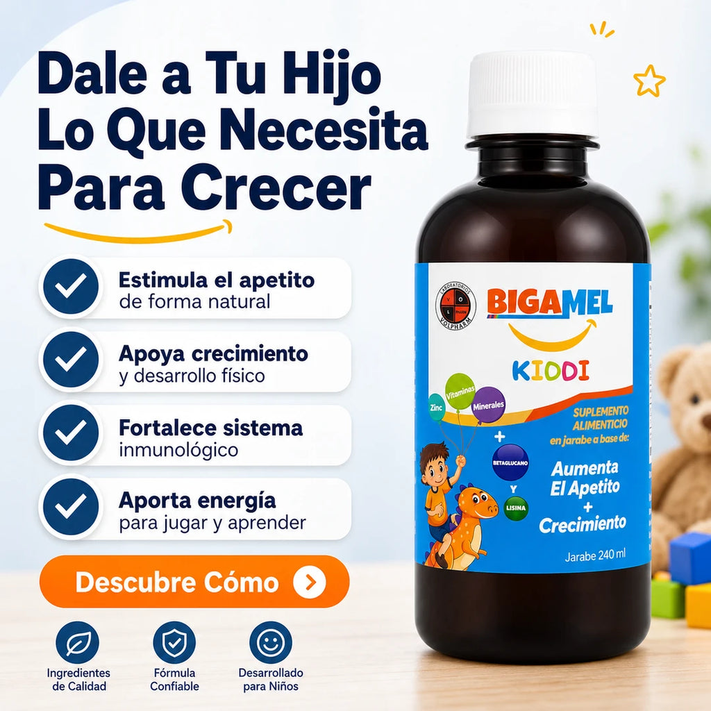 Bigamel Kiddi® | Apoyo Nutricional para el Crecimiento y Desarrollo Infantil