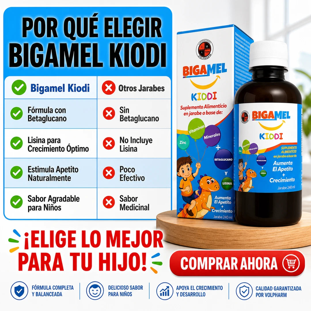 Bigamel Kiddi® | Apoyo Nutricional para el Crecimiento y Desarrollo Infantil