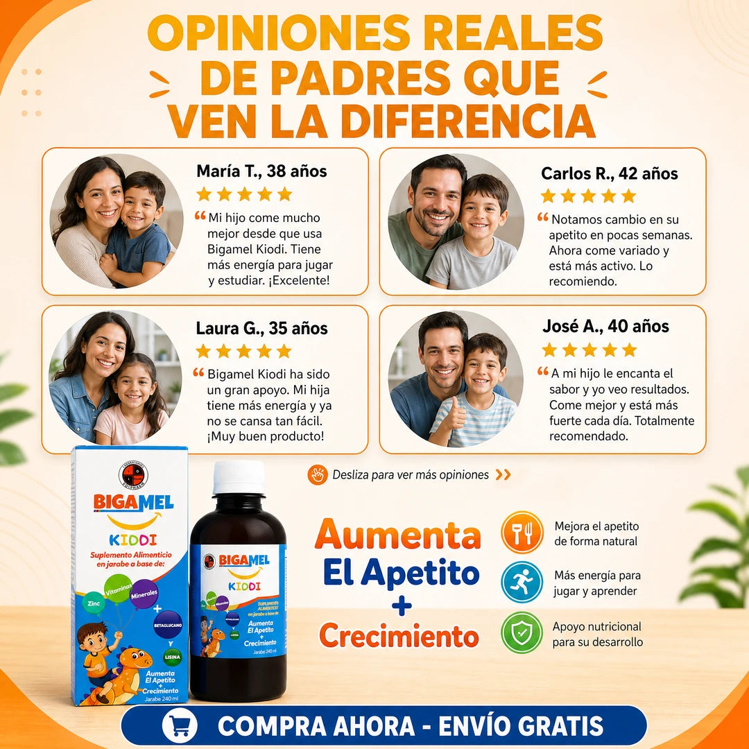 Bigamel Kiddi® | Apoyo Nutricional para el Crecimiento y Desarrollo Infantil