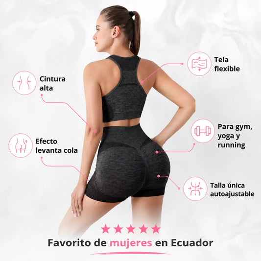 CONJUNTO SHORT LEVANTA COLA
